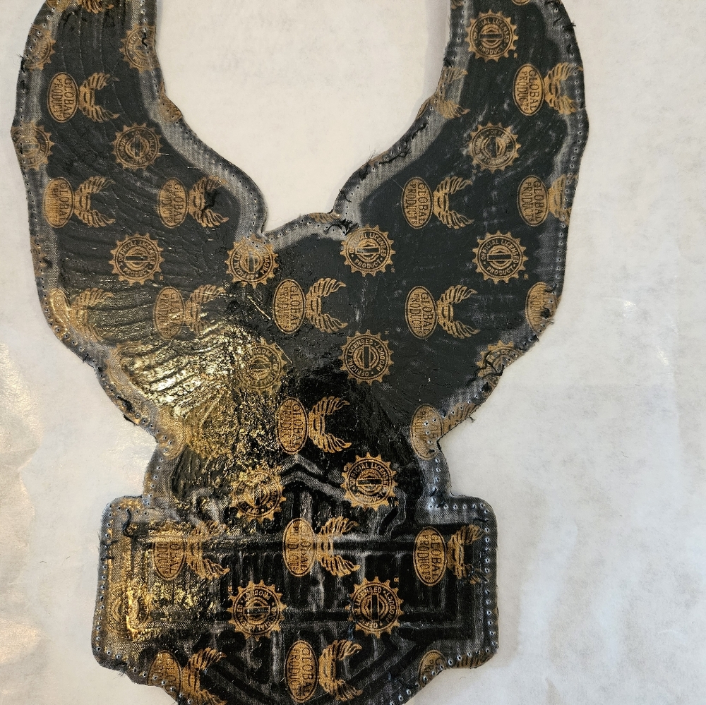 Large Harley-David "Eagle" Back Patch Vintage Mot… - image 4